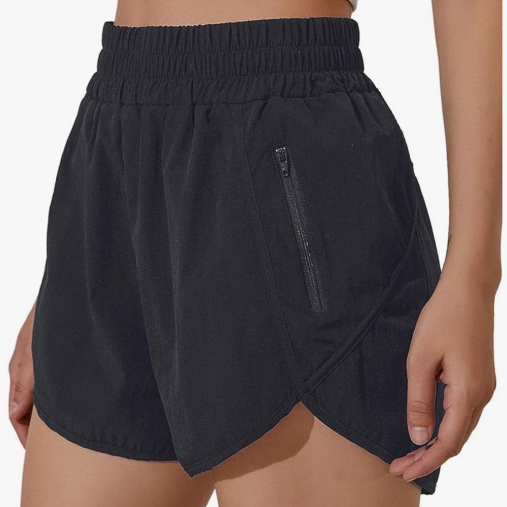 Women’s Black Athletic Running Shorts